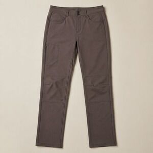 prAna Women's Straight Fit Outdoor Pants Size 8R Gray Hiking Travel‎ Casual